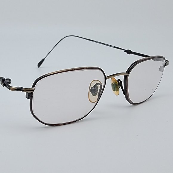 De Ja Vu DV 863 Col C Antique Gold Wire Frame Eyeglasses Korea 46-18-135 Vintage - Picture 6 of 12